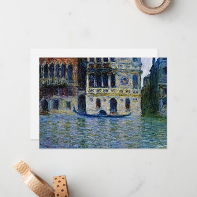 Claude Monet - Palazzo Dario,   Note Card (Front/Back In Situ)