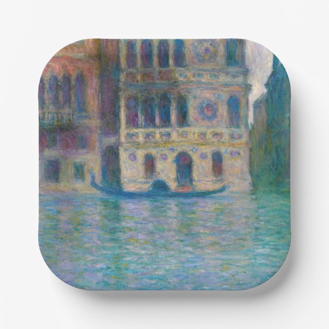 Claude Monet - Palazzo Dario Paper Plates (Front)