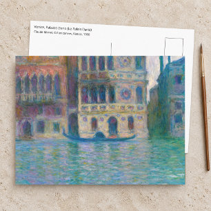 Claude Monet - Palazzo Dario Postcard