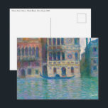 Claude Monet - Palazzo Dario Postcard<br><div class="desc">Palazzo Dario,  Venice - Claude Monet,  Oil on Canvas,  1908</div>