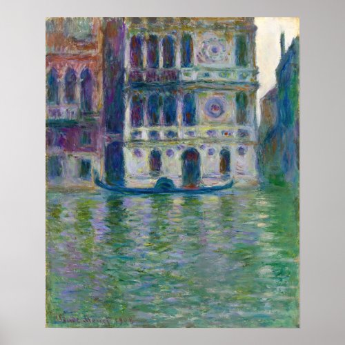 Claude Monet _ Palazzo Dario Poster