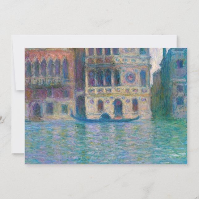 Claude Monet - Palazzo Dario Thank You Card (Front)