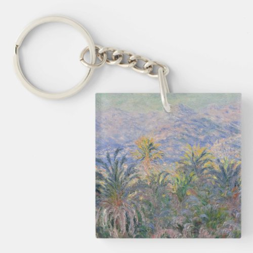 Claude Monet  Palm Trees at Bordighera Keychain