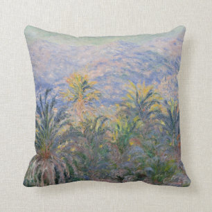 Claude Monet   Palm Trees at Bordighera Throw Pillow