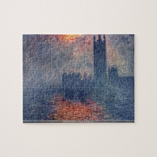 Claude Monet - Parliament in London puzzle (Horizontal)