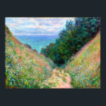 Claude Monet: Path at La Cavee Pourville Poster<br><div class="desc">A beautiful classic landscape poster featuring a path at La Cavee at Pourville,  painted by the French impressionist painter Claude Monet.</div>