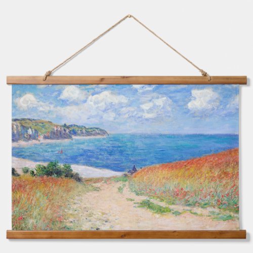 Claude Monet _ Path in Wheat Fields at Pourville Hanging Tapestry