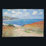 Claude Monet - Path in Wheat Fields at Pourville Kitchen Towel<br><div class="desc">Path in the Wheat Fields at Pourville (Chemin dans les blés à Pourville) - Claude Monet,  Oil on canvas,  1882</div>