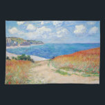 Claude Monet - Path in Wheat Fields at Pourville Kitchen Towel<br><div class="desc">Path in the Wheat Fields at Pourville (Chemin dans les blés à Pourville) - Claude Monet,  Oil on canvas,  1882</div>