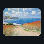 Claude Monet - Path in Wheat Fields at Pourville Magnet<br><div class="desc">Path in the Wheat Fields at Pourville (Chemin dans les blés à Pourville) - Claude Monet,  Oil on canvas,  1882</div>