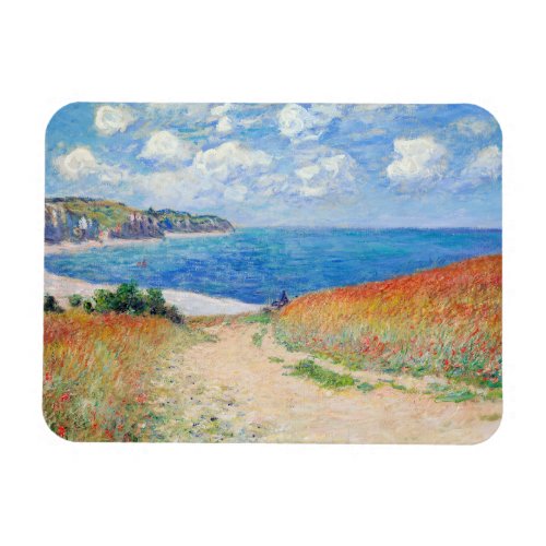 Claude Monet _ Path in Wheat Fields at Pourville Magnet