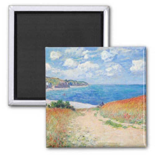 Claude Monet _ Path in Wheat Fields at Pourville Magnet