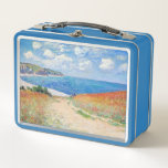 Claude Monet - Path in Wheat Fields at Pourville Metal Lunch Box<br><div class="desc">Path in the Wheat Fields at Pourville (Chemin dans les blés à Pourville) - Claude Monet,  Oil on canvas,  1882</div>