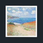 Claude Monet - Path in Wheat Fields at Pourville Napkins<br><div class="desc">Path in the Wheat Fields at Pourville (Chemin dans les blés à Pourville) - Claude Monet,  Oil on canvas,  1882</div>