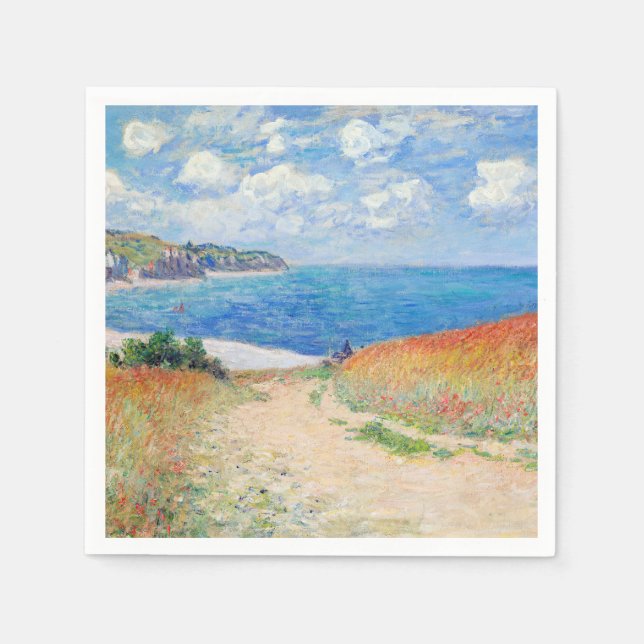 Claude Monet - Path in Wheat Fields at Pourville Napkins (Front)