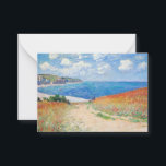 Claude Monet - Path in Wheat Fields at Pourville Note Card<br><div class="desc">Path in the Wheat Fields at Pourville (Chemin dans les blés à Pourville) - Claude Monet,  Oil on canvas,  1882</div>