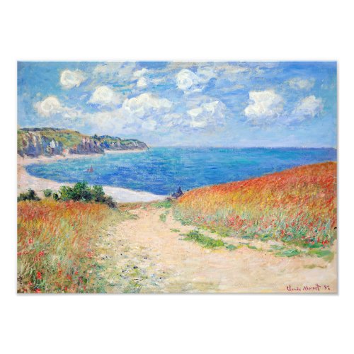 Claude Monet _ Path in Wheat Fields at Pourville Photo Print