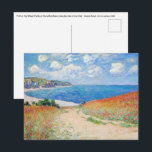 Claude Monet - Path in Wheat Fields at Pourville Postcard<br><div class="desc">Path in the Wheat Fields at Pourville (Chemin dans les blés à Pourville) - Claude Monet,  Oil on canvas,  1882</div>