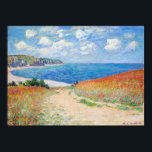 Claude Monet - Path in Wheat Fields at Pourville Poster<br><div class="desc">Path in the Wheat Fields at Pourville (Chemin dans les blés à Pourville) - Claude Monet,  Oil on canvas,  1882</div>