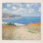 Claude Monet - Path in Wheat Fields at Pourville Scarf<br><div class="desc">Path in the Wheat Fields at Pourville (Chemin dans les blés à Pourville) - Claude Monet,  Oil on canvas,  1882</div>