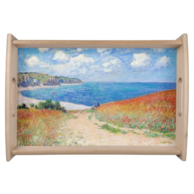 Claude Monet - Path in Wheat Fields at Pourville Serving Tray (Front)