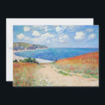 Claude Monet - Path in Wheat Fields at Pourville Thank You Card<br><div class="desc">Path in the Wheat Fields at Pourville (Chemin dans les blés à Pourville) - Claude Monet,  Oil on canvas,  1882</div>