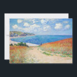Claude Monet - Path in Wheat Fields at Pourville Thank You Card<br><div class="desc">Path in the Wheat Fields at Pourville (Chemin dans les blés à Pourville) - Claude Monet,  Oil on canvas,  1882</div>