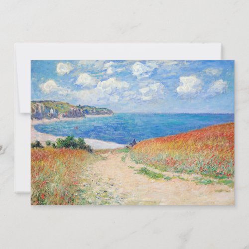 Claude Monet _ Path in Wheat Fields at Pourville Thank You Card