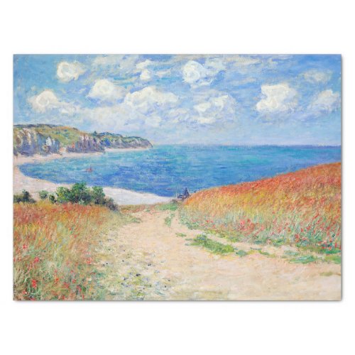 Claude Monet _ Path in Wheat Fields at Pourville Tissue Paper