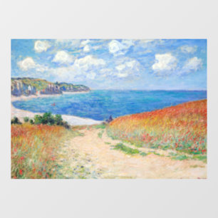 Claude Monet - Path in Wheat Fields at Pourville Window Cling