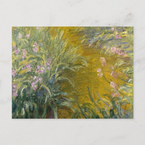 Claude Monet  Path through the Irises Postcard