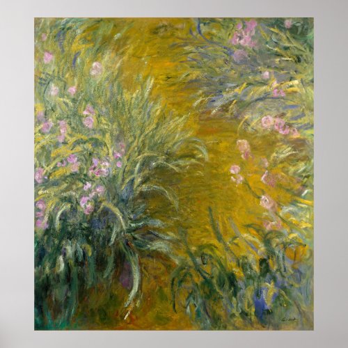 Claude Monet  Path through the Irises Poster