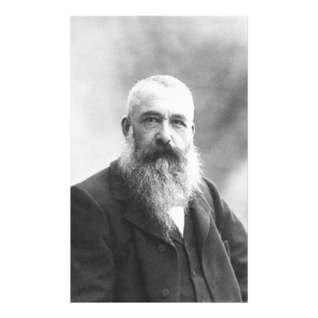 Claude Monet Photo by Felix Nadar in 1899 Print (Front)