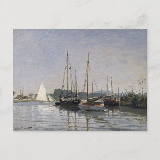 Claude Monet | Pleasure Boats, Argenteuil, c.1872- Postcard (Front)