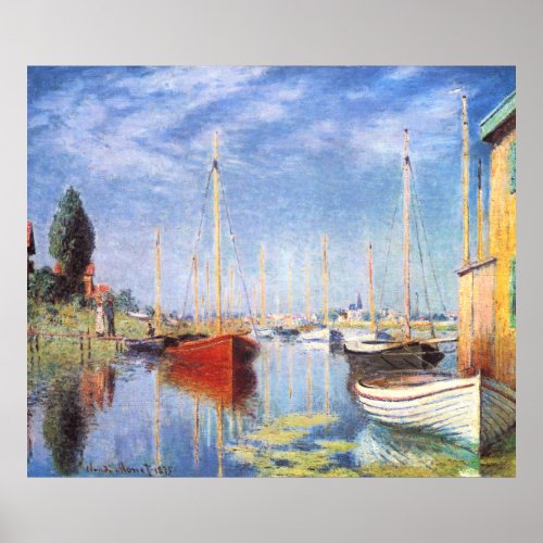 Claude Monet Pleasure Boats at Argenteuil Poster