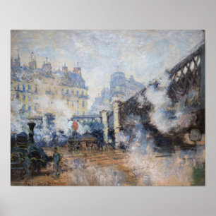 Claude Monet - Pont de l'Europe, Gare Saint-Lazare Poster
