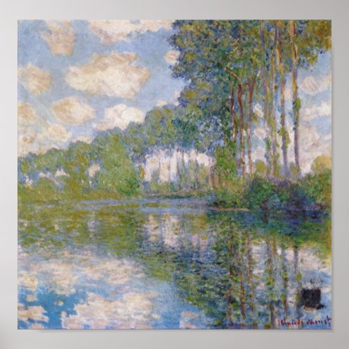 Claude Monet  Poplars at the Epte 1900 Poster