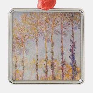 Claude Monet Poplars on the Banks of the Epte Metal Ornament