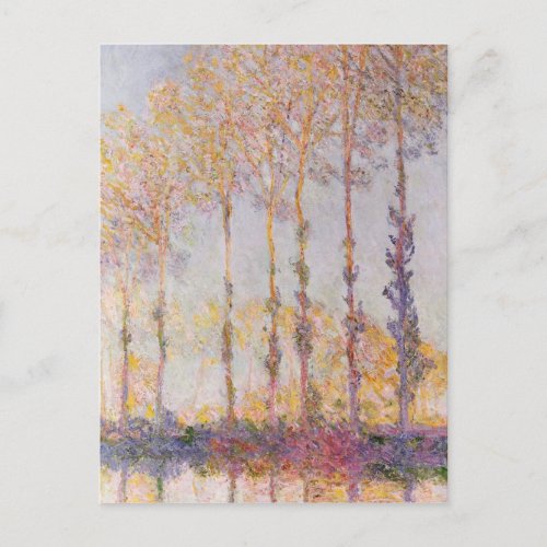 Claude Monet  Poplars on the Banks of the Epte Postcard