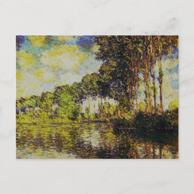 Claude Monet - Poplars on the Epte Postcard (Front)