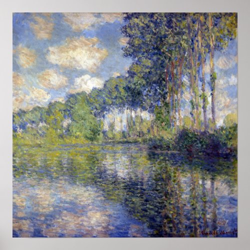 Claude Monet Poplars on the Epte Poster