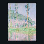 Claude Monet Poplars Pink Effect 1891 Famous Paint Postcard<br><div class="desc">Poplars Pink Effect by Claude Monet 1891 Impressionist Art French Painting Exhibit</div>
