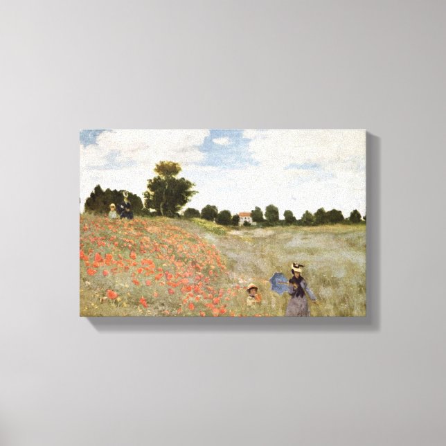 Claude Monet - Poppies Canvas Print (Front)