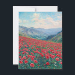 Claude Monet Poppies Vintage Postcard<br><div class="desc">Claude Monet Vintage Postcard</div>