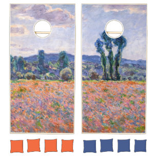 Claude Monet - Poppy Field 1890 (Giverny) Cornhole Set