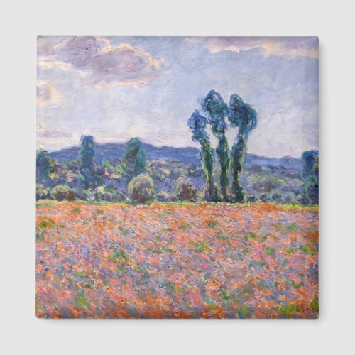 Claude Monet _ Poppy Field 1890 Giverny Magnet