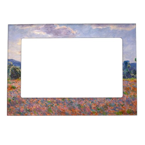 Claude Monet _ Poppy Field 1890 Giverny Magnetic Frame