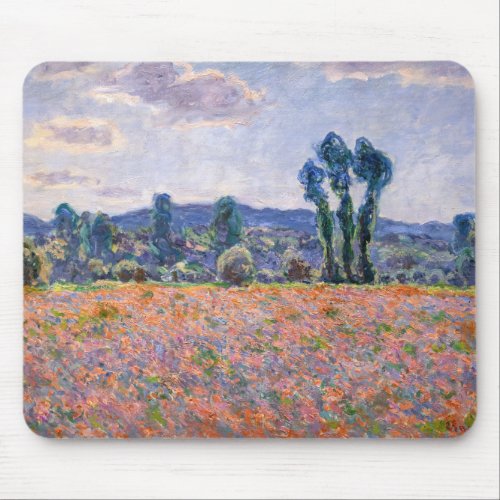 Claude Monet _ Poppy Field 1890 Giverny Mouse Pad