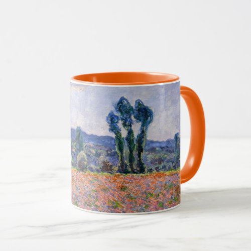 Claude Monet _ Poppy Field 1890 Giverny Mug