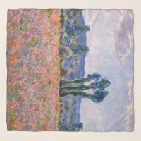  Monet, The House at Giverny Viewed From Rose Garden Scarf :  Clothing, Shoes & Jewelry